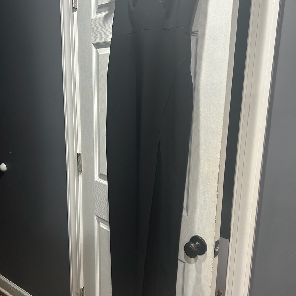 Elegant Black Strapless Dress